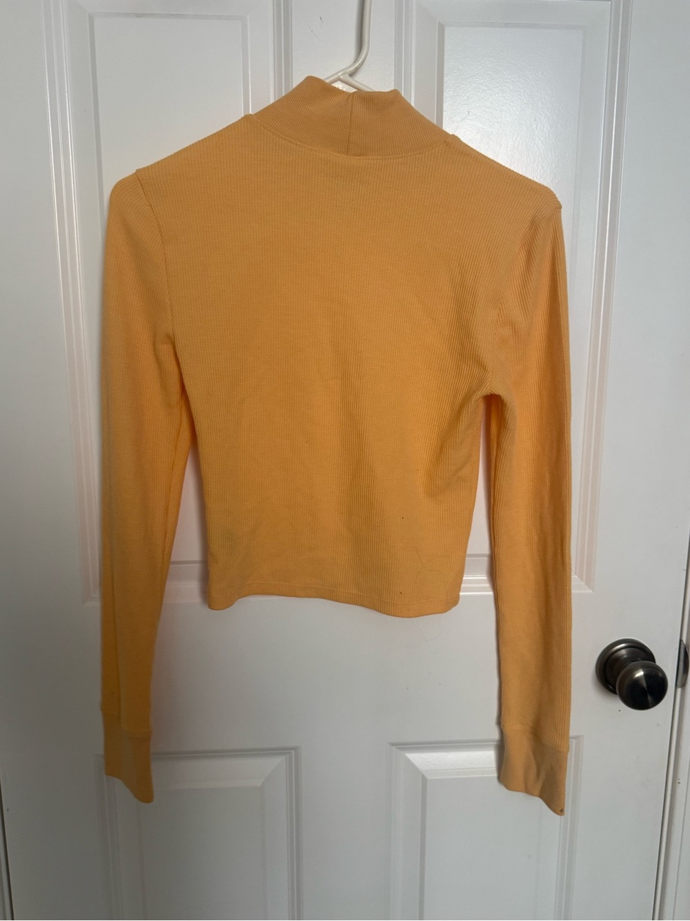 Turtleneck Long Sleeve Top in Orange - Picture 2 of 2